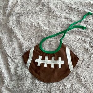 Mud Pie Football Bib and Pacifier Holder